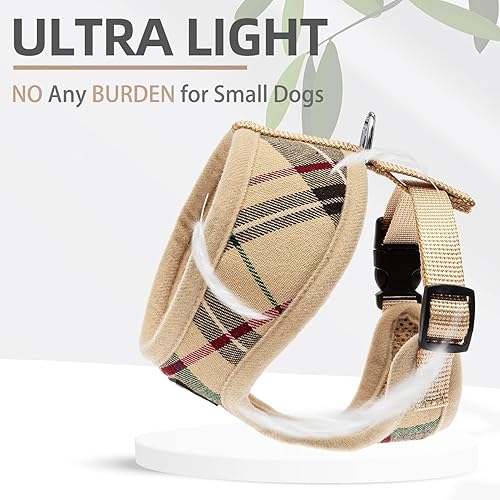 Miniatura 5 de PUPTECK Arnés de malla suave para perro, chaleco acolchado cómodo para cachorros, arnés sin tirones (XS, azul lago)