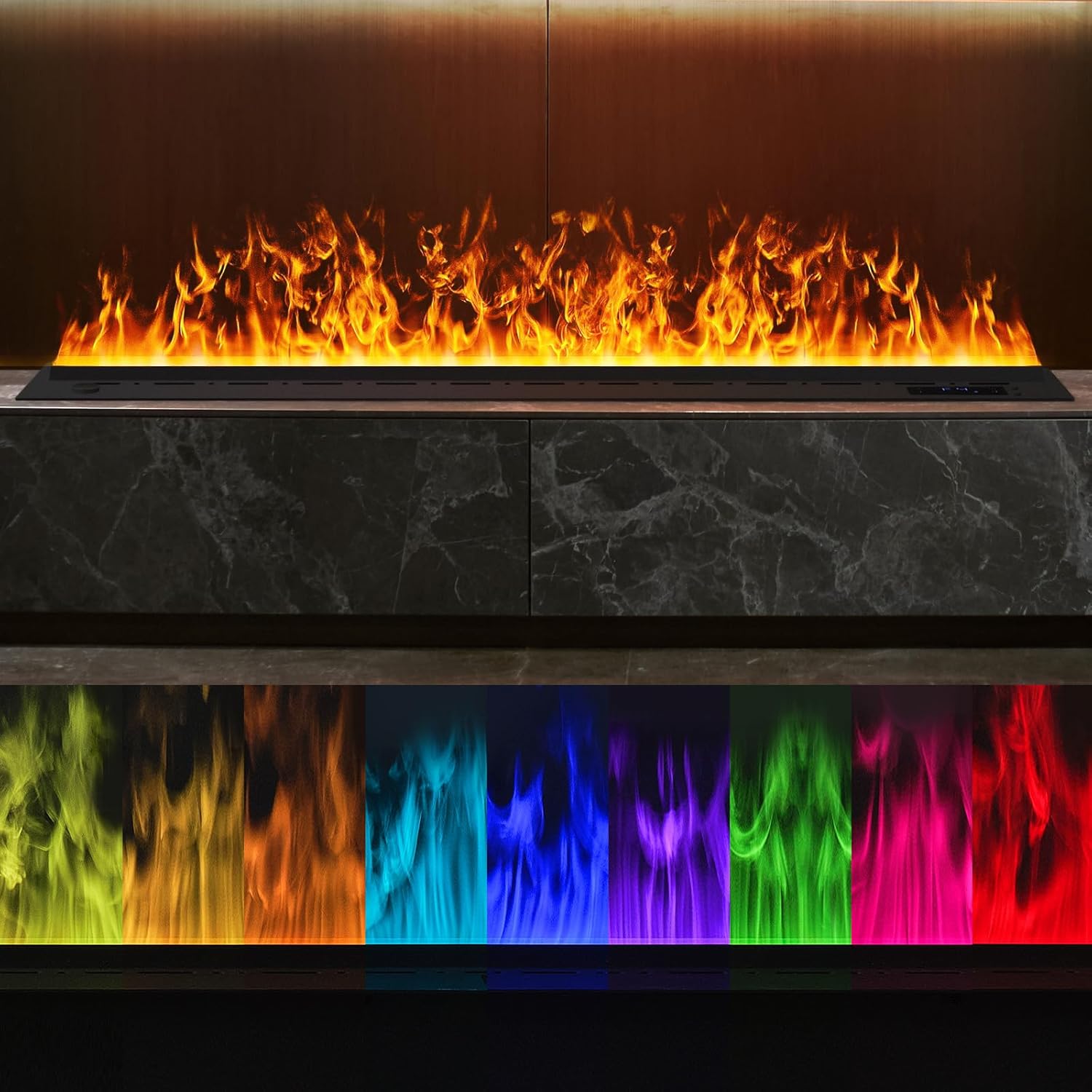 Water Vapor Fireplace Water Vapor Electric Fireplace Multicolor