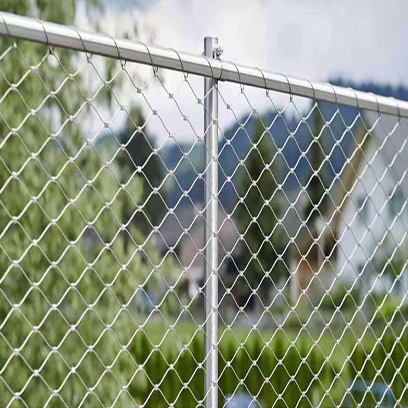 Siatka linowa ze stali nierdzewnej 304, elastyczna siatka balustradowa do dekoracji ogrodu i gospodarstwa, siatka bezpieczeństwa, dekoracyjna siatka DIY, 1,5 x 26 m