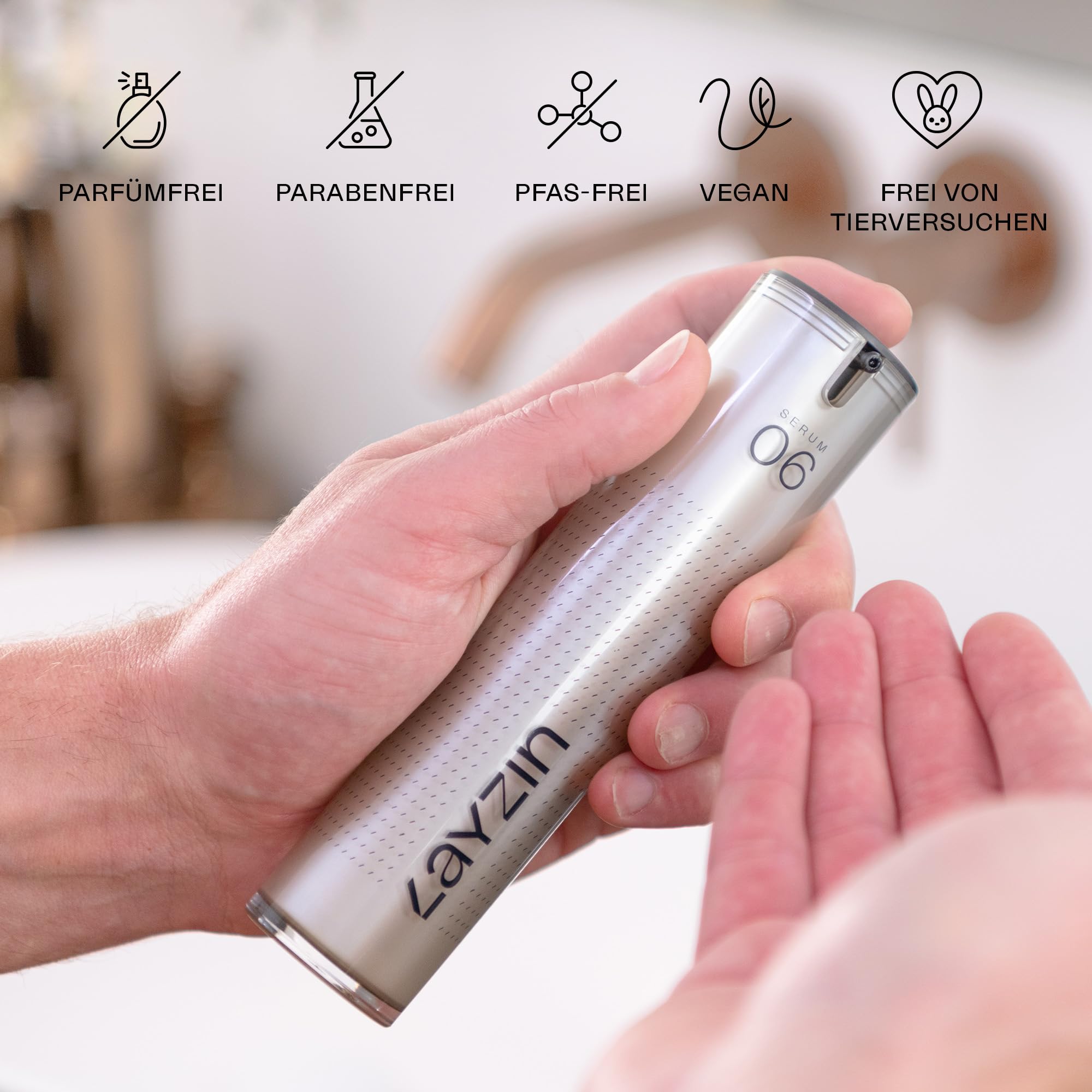 Bartwachstums-Kit – Fördert das Wachstum von Bart & Schnurrbart – Derma-Roller-Griff mit 0,55 mm Roller-Kopf (Größe M), Serum 06 & Cleansing Spray – Für dünnes Gesichtshaar – Unisex