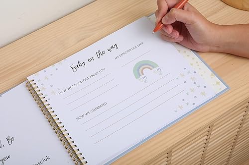 Miniatura 8 de Libro de recuerdos para bebés desde el embarazo hasta los 5 años, 84 páginas guiadas de género neutro para bebé niño o niña, un diario atemporal y