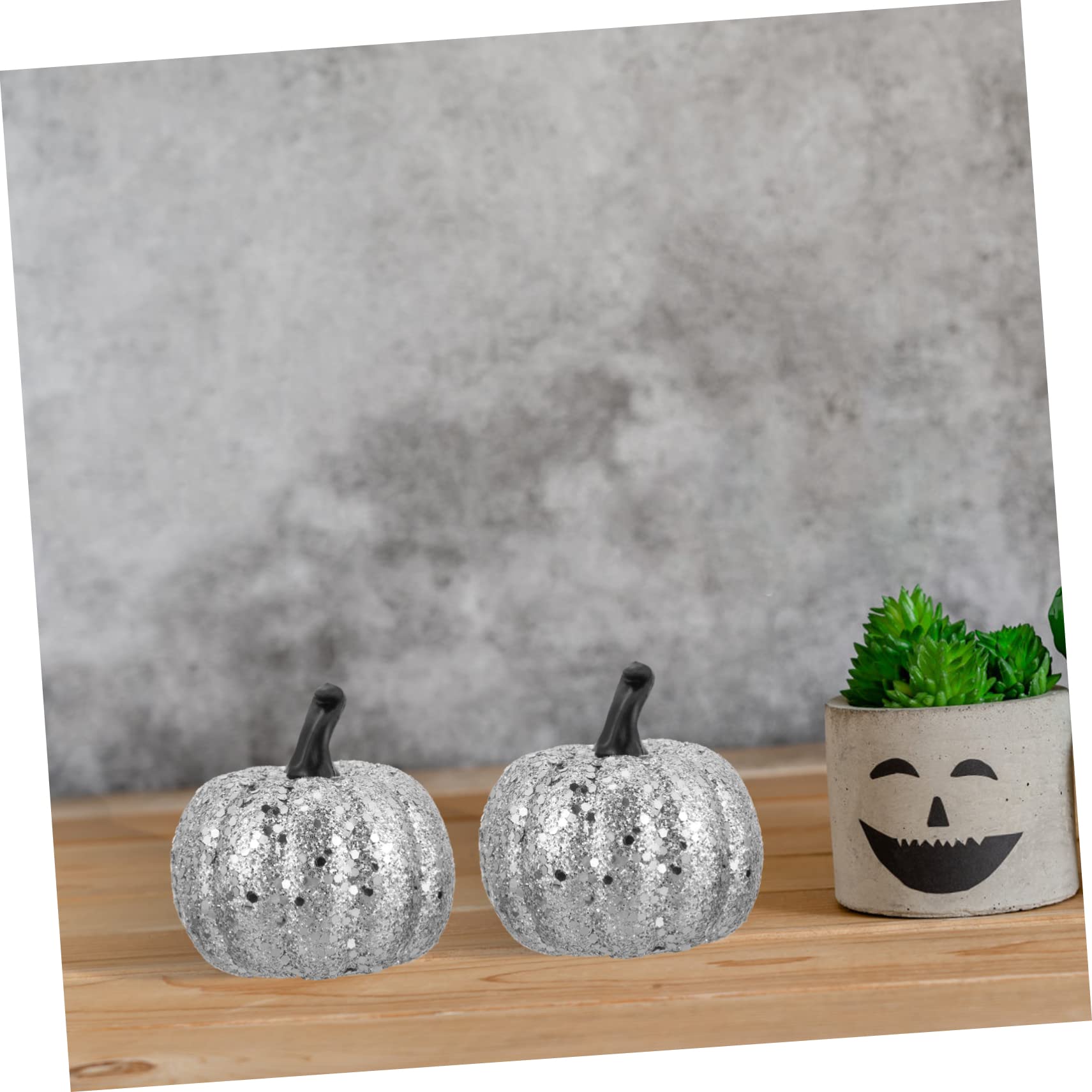 Alipis 40stücke Teiliges Dekorative Schaumkürbisse Mit Glitzer Für Halloween Erntedankfest Und Partys Kreative Und Lebendige Deko Für Zuhause Garten Und Schule