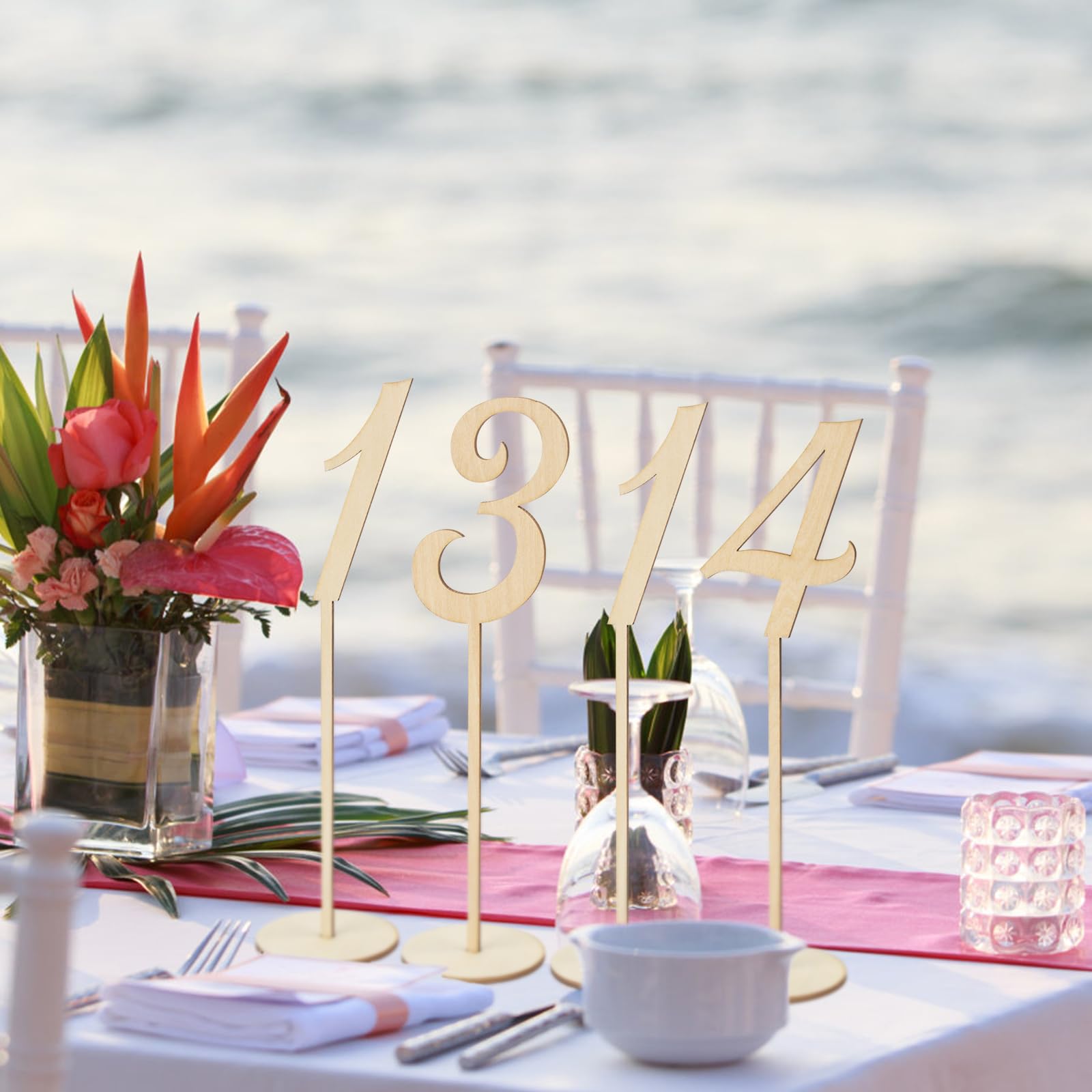 Tall wedding table numbers | Honestweddingadvice.com