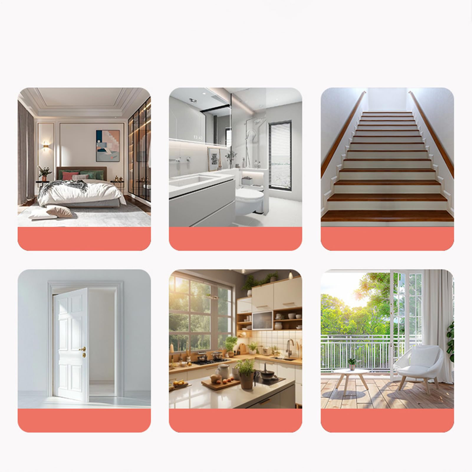 Cancello per Cani per Scale Recinto retrattile per cuccioli senza fori | Cancello barriera per cani da interno per Scale, Porte, Balconi, Cucine, Camere, Bagni, Casa, Appartamento