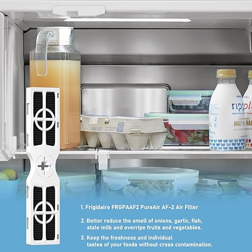 Vista 6 de Ontheone Paquete de 4 filtros de aire FRGPAAF2 PureAir AF-2 de repuesto compatibles con filtro de aire Frigidaire FRGPAAF2 PureAir AF-2, FRFC2323AS