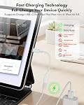 Lightning to USB C Adapter (2 Pack), Fast Charging & Data Transfer, USB C to Lightning Adapter Converter for iPhone 17/16/15 Series, i-Pad Pro/Air, Not for Headphone/Audio/OTG