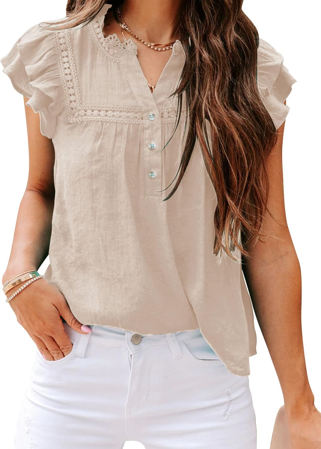 Blouses For Women Dressy Casual 3/4 Sleeve T-Shirts For Women