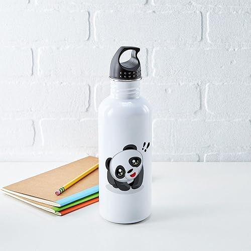 Miniatura 5 de CafePress Excited Panda - Botella de agua de acero inoxidable (1,0 L)