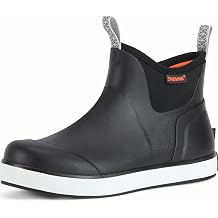 Showave Kids Rain Boots Girls Deck Boots Waterproof Boys Rain Boot Non Slip Neoprene Rubber Boot Ankle Mud Booties