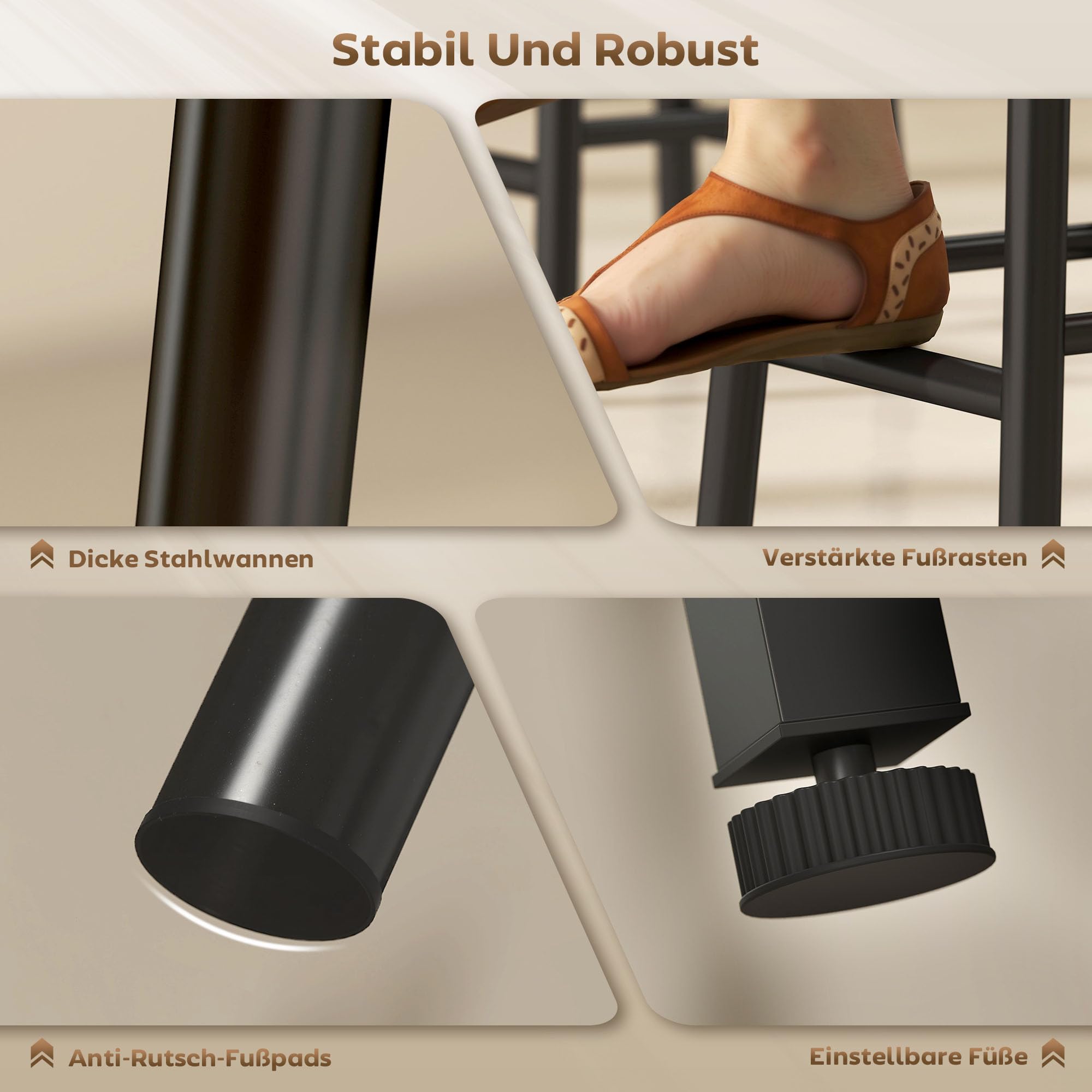 HOMCOM Bartisch mit Barhocker Set Tresentisch mit 2 Stühlen mit Fußstütze, Esstisch mit Weinglashalter, Ablage, Weinregal, Industrial Bartisch Set für Esszimmer, Kleine Raum, Grau