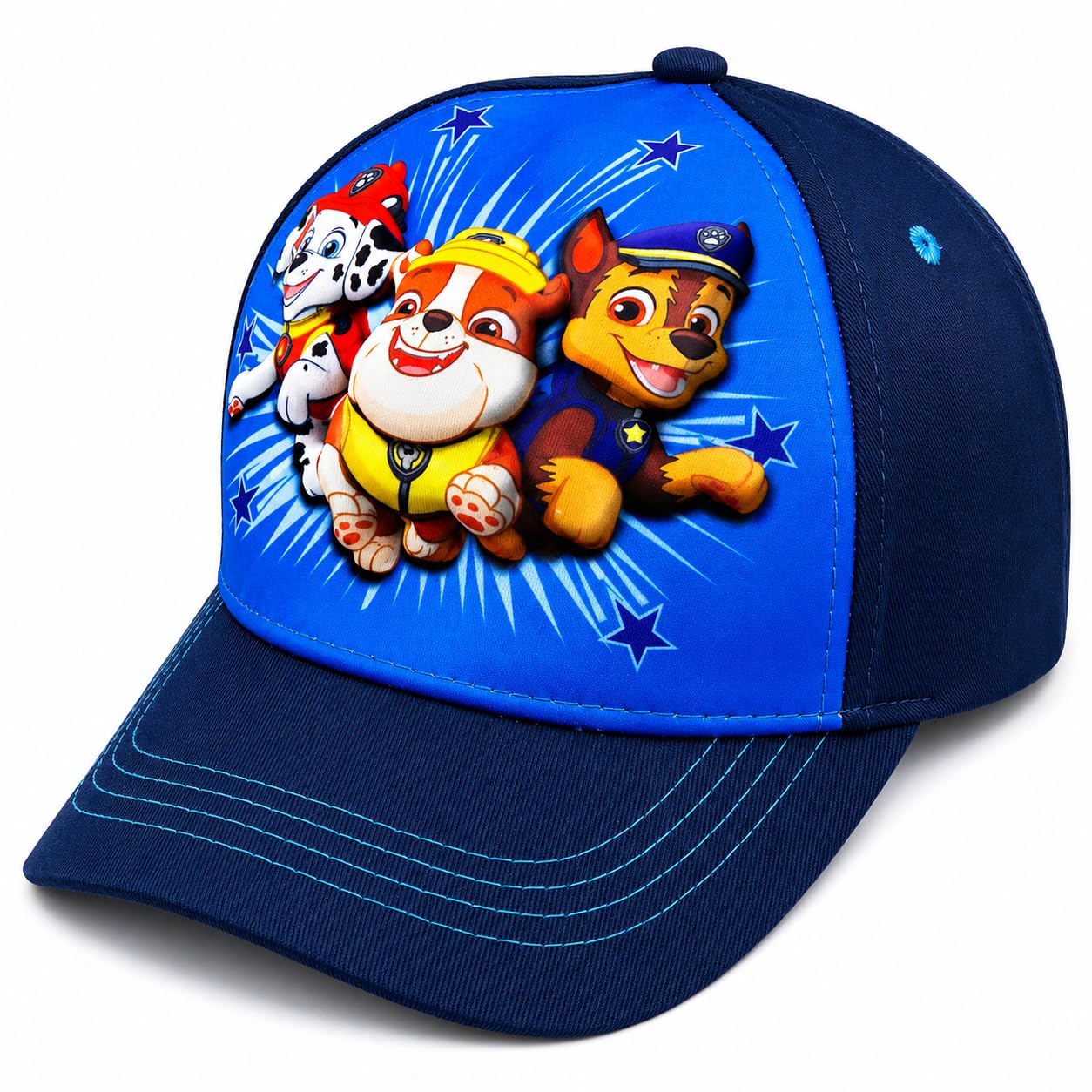 Nickelodeon Paw Patrol Baseballkappe für Kleinkinder, Jungen, Baumwolle, 3D, Alter 2-5 Jahre, Blau