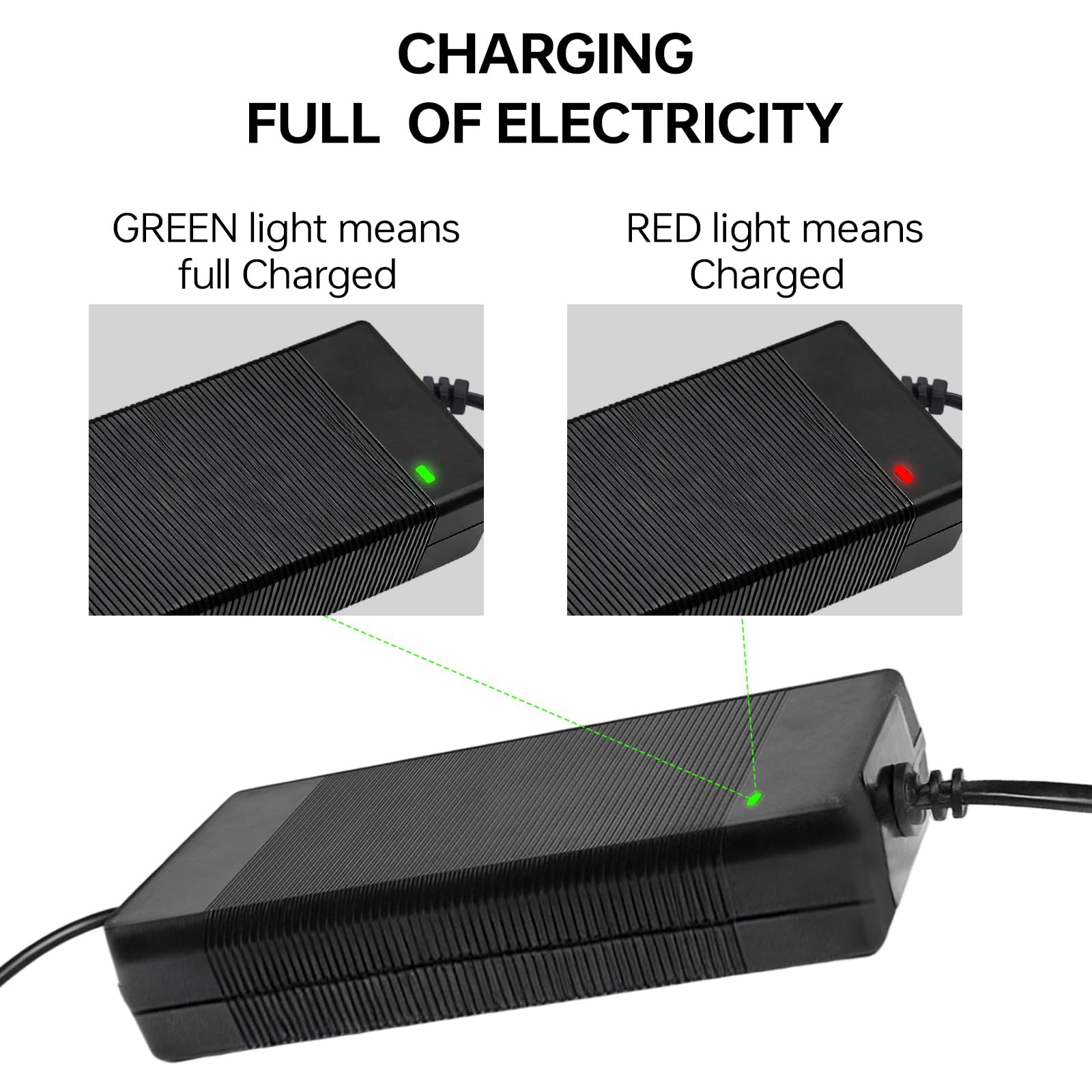 Chargeur pour scooter Unagi 33,6 V 2 A compatible avec scooter Unagi Model One E350 E500