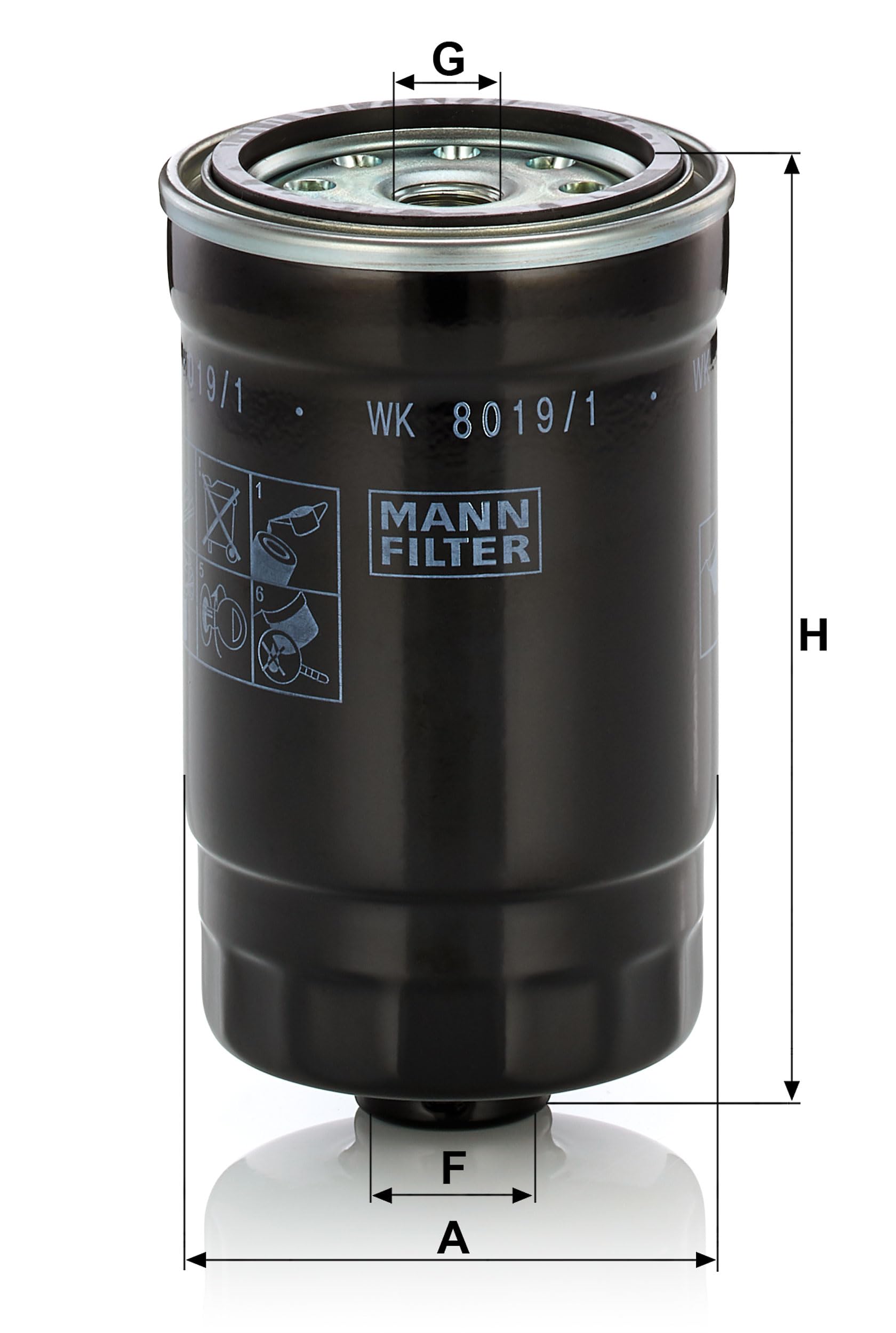 Filtr Paliwa MANN-FILTER WK 8019/1