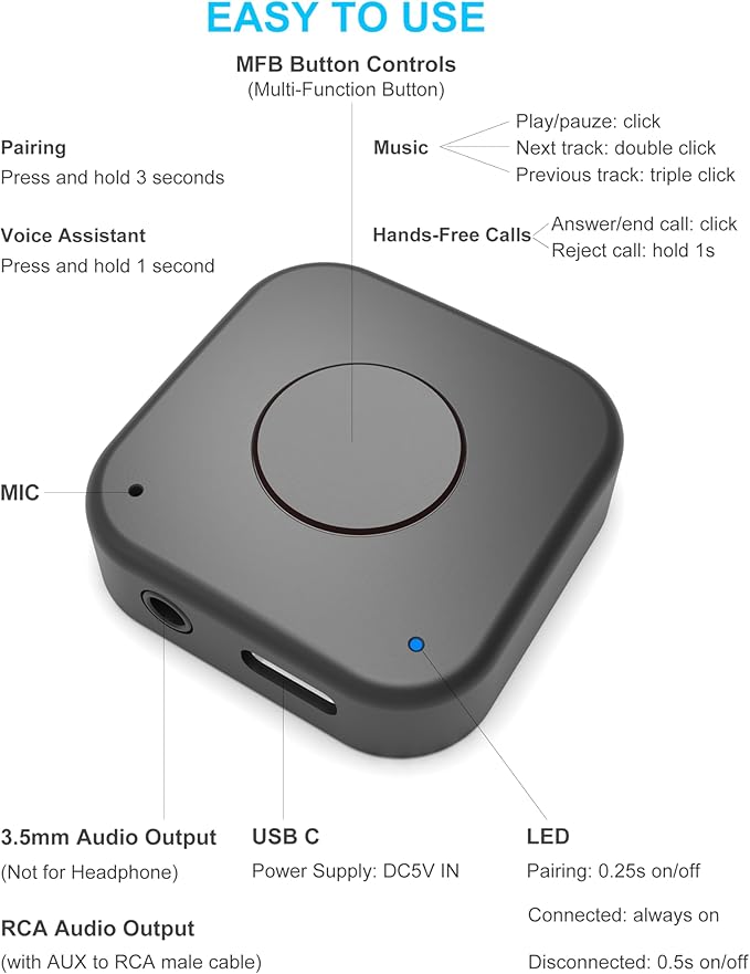Receptor Bluetooth Aston Innovations A3031 con aptX HD miniatura 6