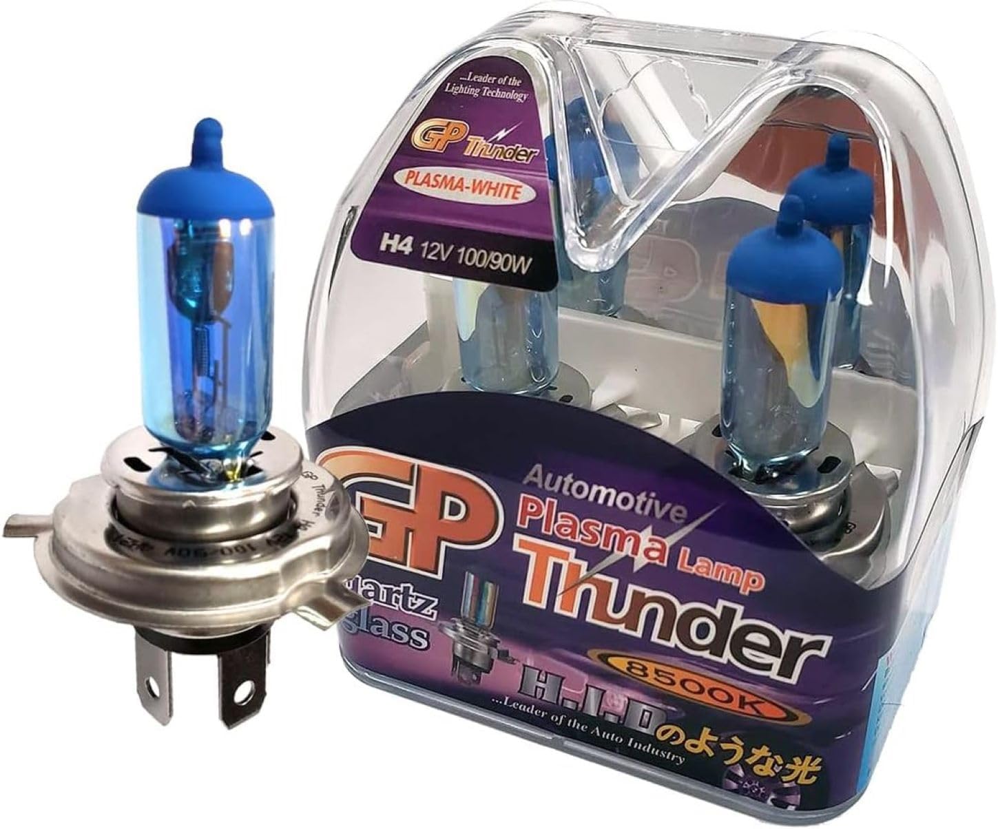 GP Xtreme H4 9003 HB2 Xenon Halogen Plasma White Light Bulbs for Headlamp Headlights - GP-85K-H4