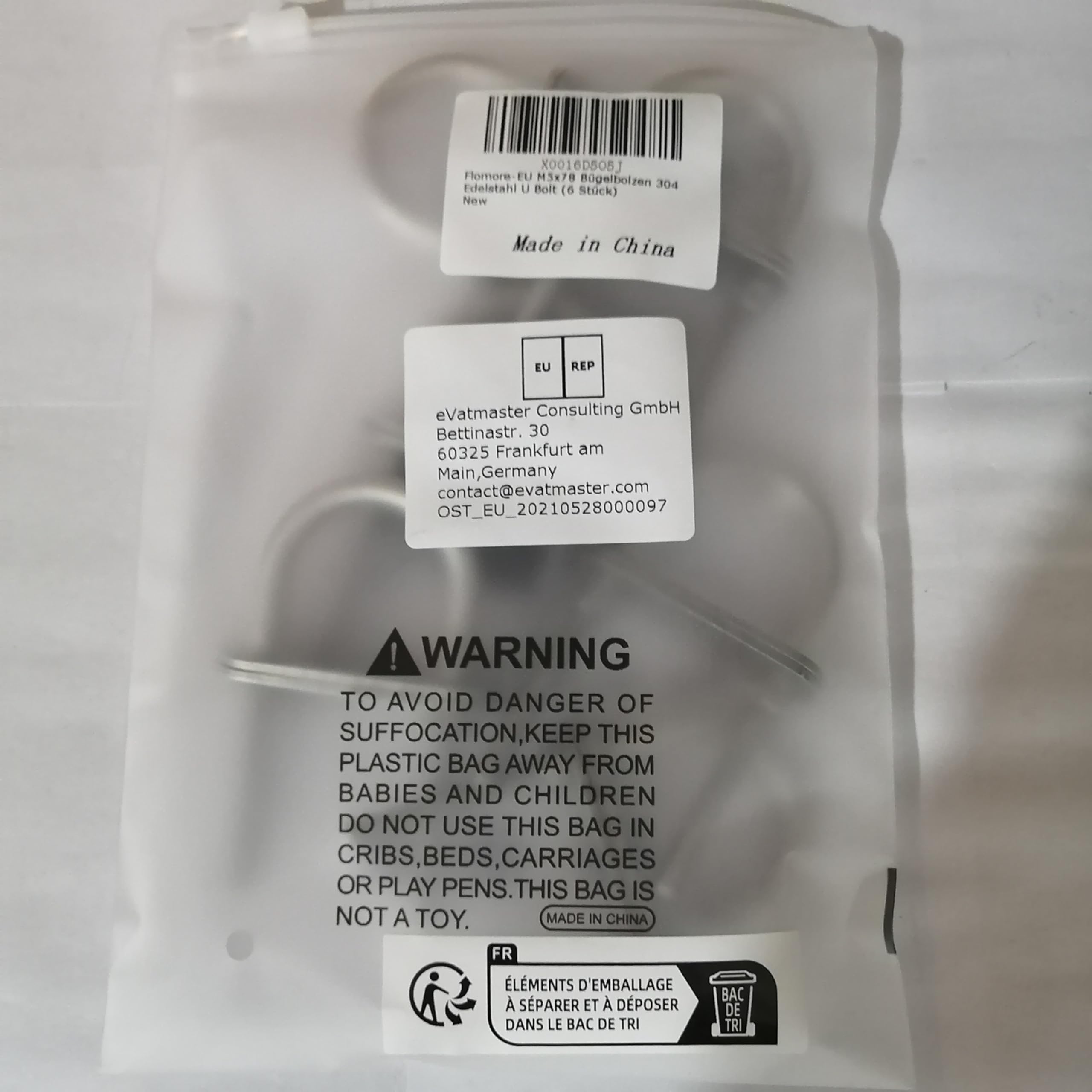 muuページ Amazon.com: M5x78 U Bolt 304 Stainless Steel Tie Down U Bolt