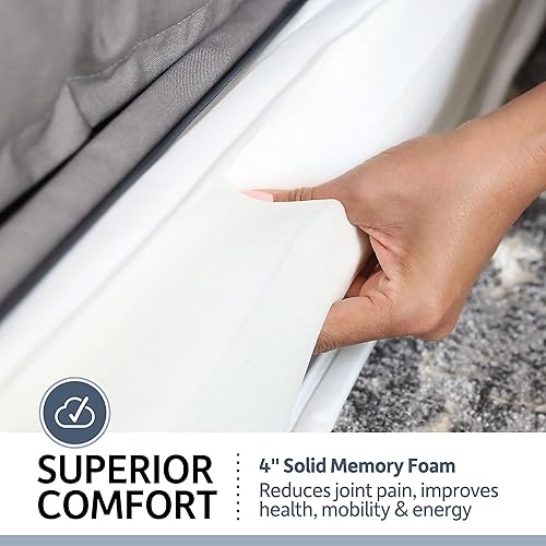 Miniatura 3 de PetFusion Ultimate - Cama para perro, espuma viscoelástica ortopédica, múltiples tamañoscolores, almohada de firmeza media, forro impermeable,