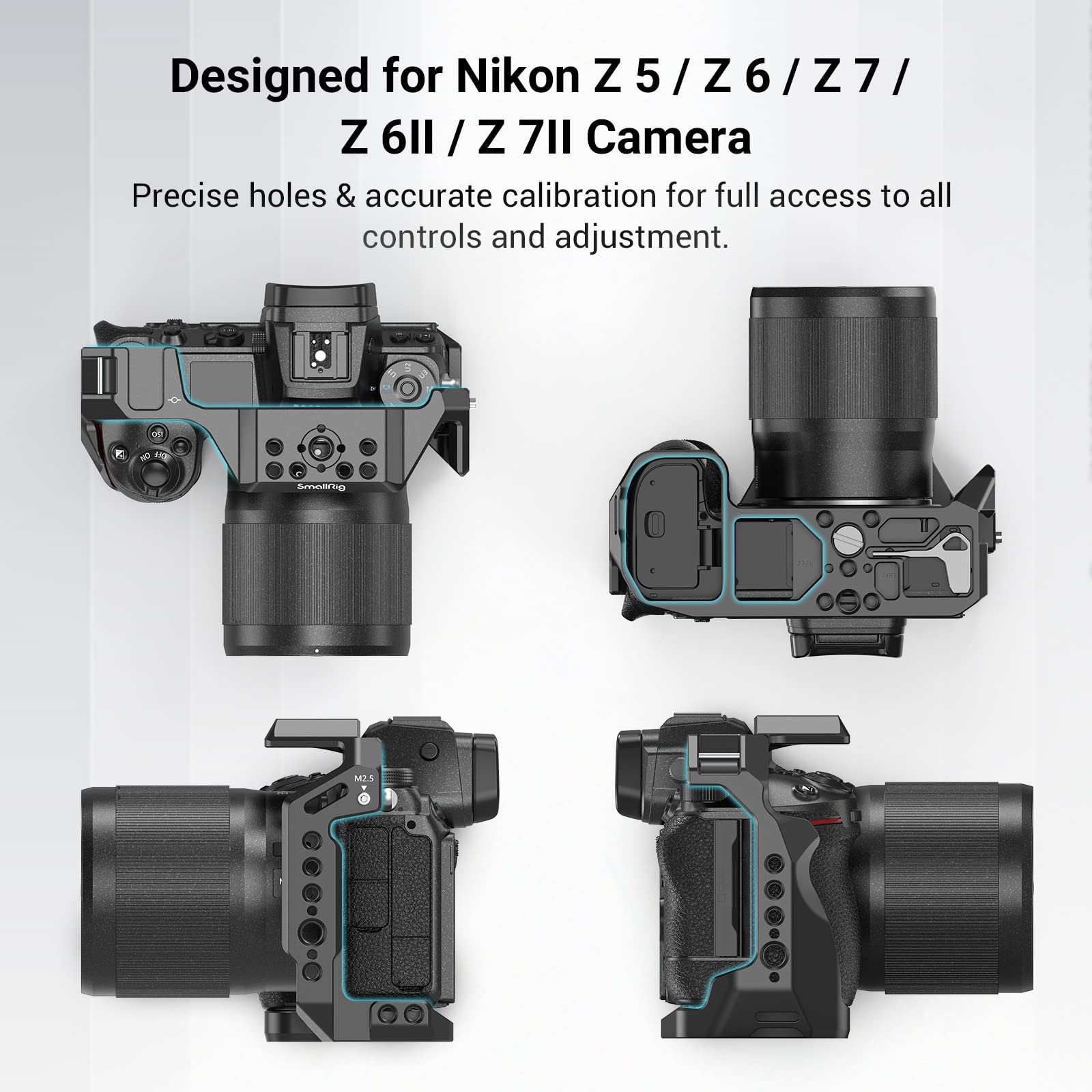 Amazon.com : SmallRig Z5/Z6/Z7/Z6II/Z7II Cage Kit for Nikon Z 5/Z 