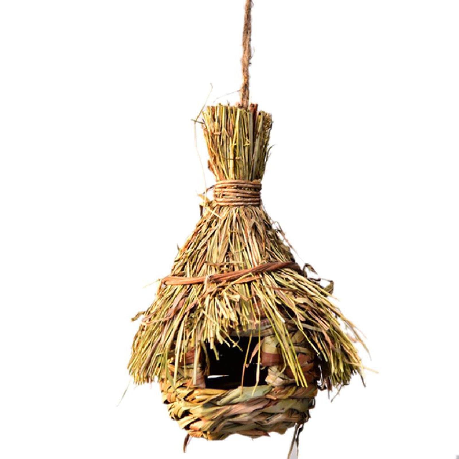 Vogelnest, Nest Vogelkäfig Gras Eierkäfig Vogelhaus Outdoor Dekorative Gewebte Hängende Papageiennest Häuser Haustier Schlafzimmer F(C)
