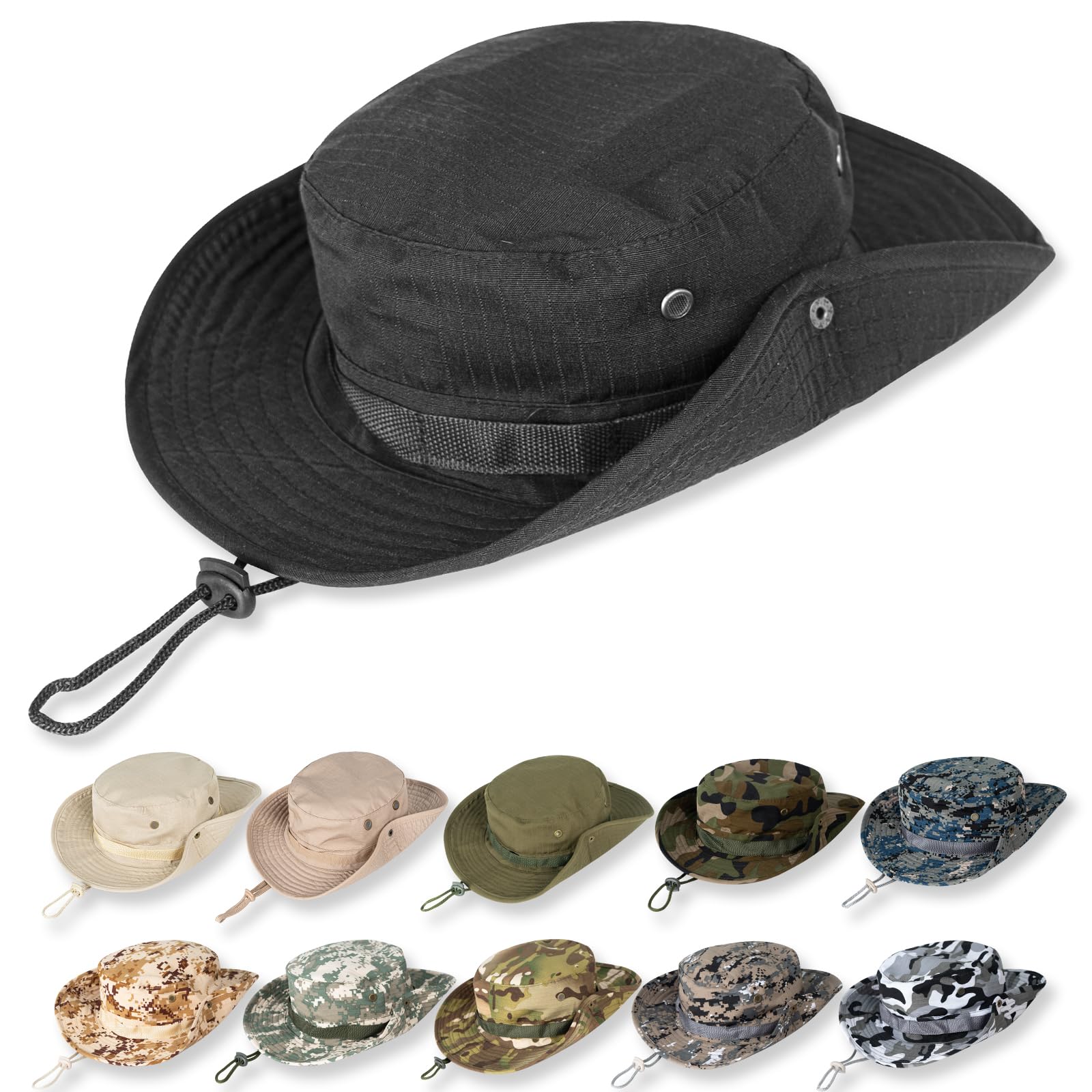 Sun Hats for Men Women Bucket Hat UPF 50+ UV Protection Boonie Hat for  Safari Fishing Hiking Garden Beach