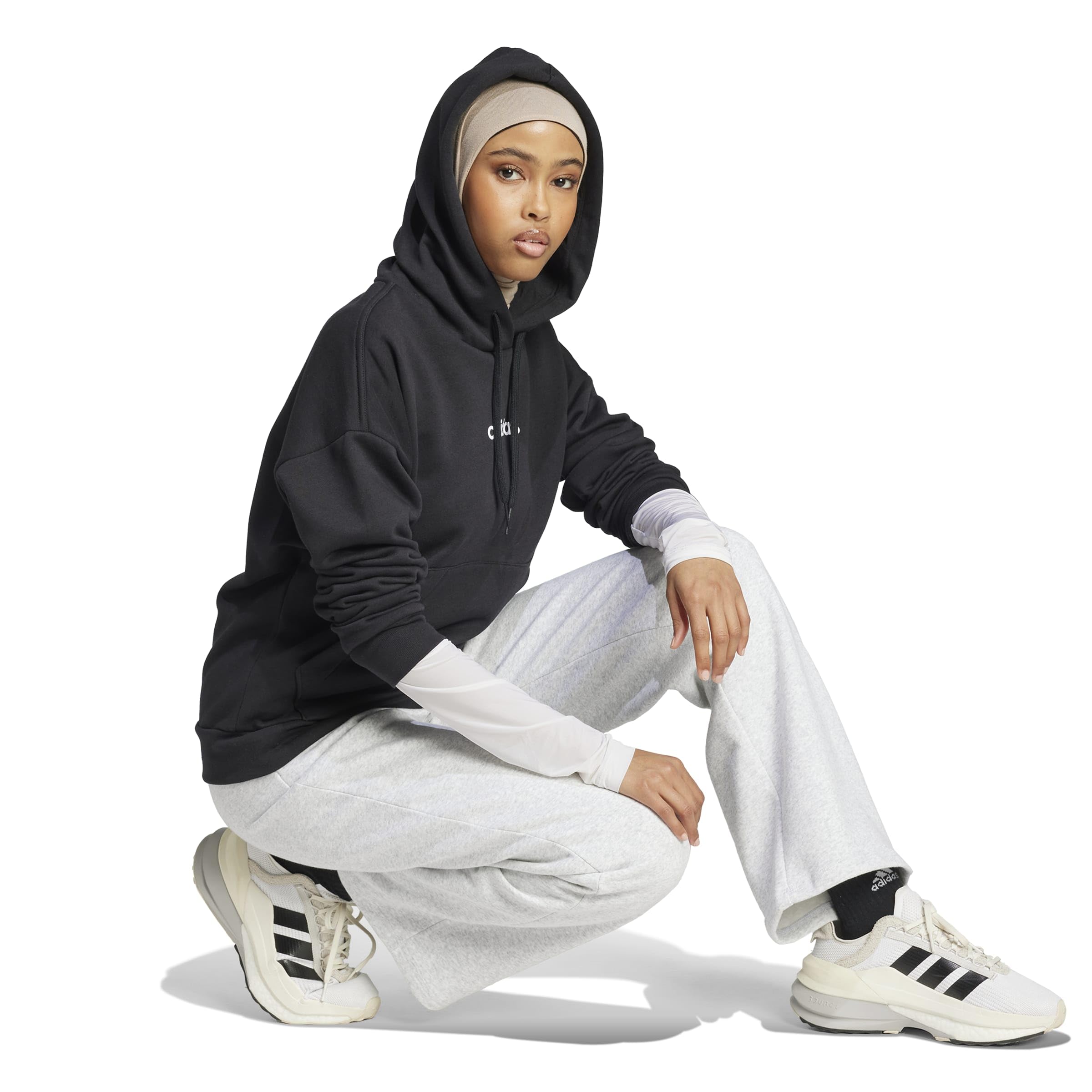 Adidas Femme Essentials Linear Fleece Hoodie