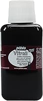 Vista 6 de Pebeo Vitrail, pintura efecto vitral, botella de 8.5 fl oz, color negro, 8.45 onzas líquidas (paquete de 1)