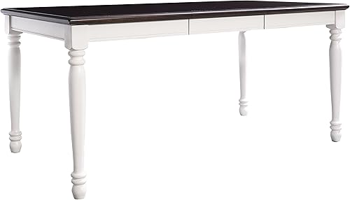 Miniatura 2 de Crosley Furniture Shelby - Juego de mesa de comedor tradicional de 7 piezas para 6, mesas de comedor con sillas de cocina, color blanco envejecido