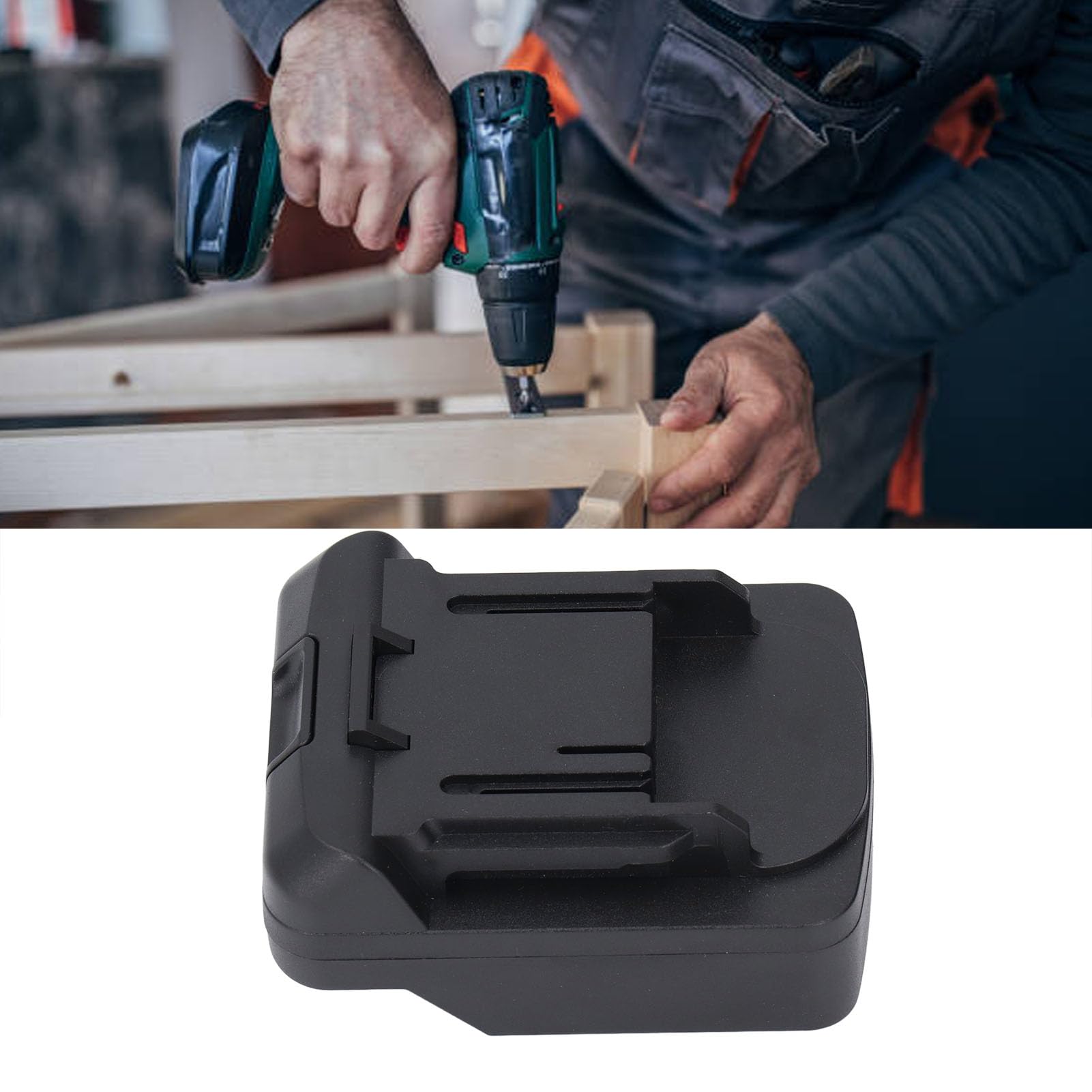 Akku-Adapter für Elektrowerkzeuge, Kompatibel mit Parkside X20V Team, Leicht und Kompakt, Hervorragende Verbindung für Unterbrechungsfreie Stromversorgung, Hochwertiges