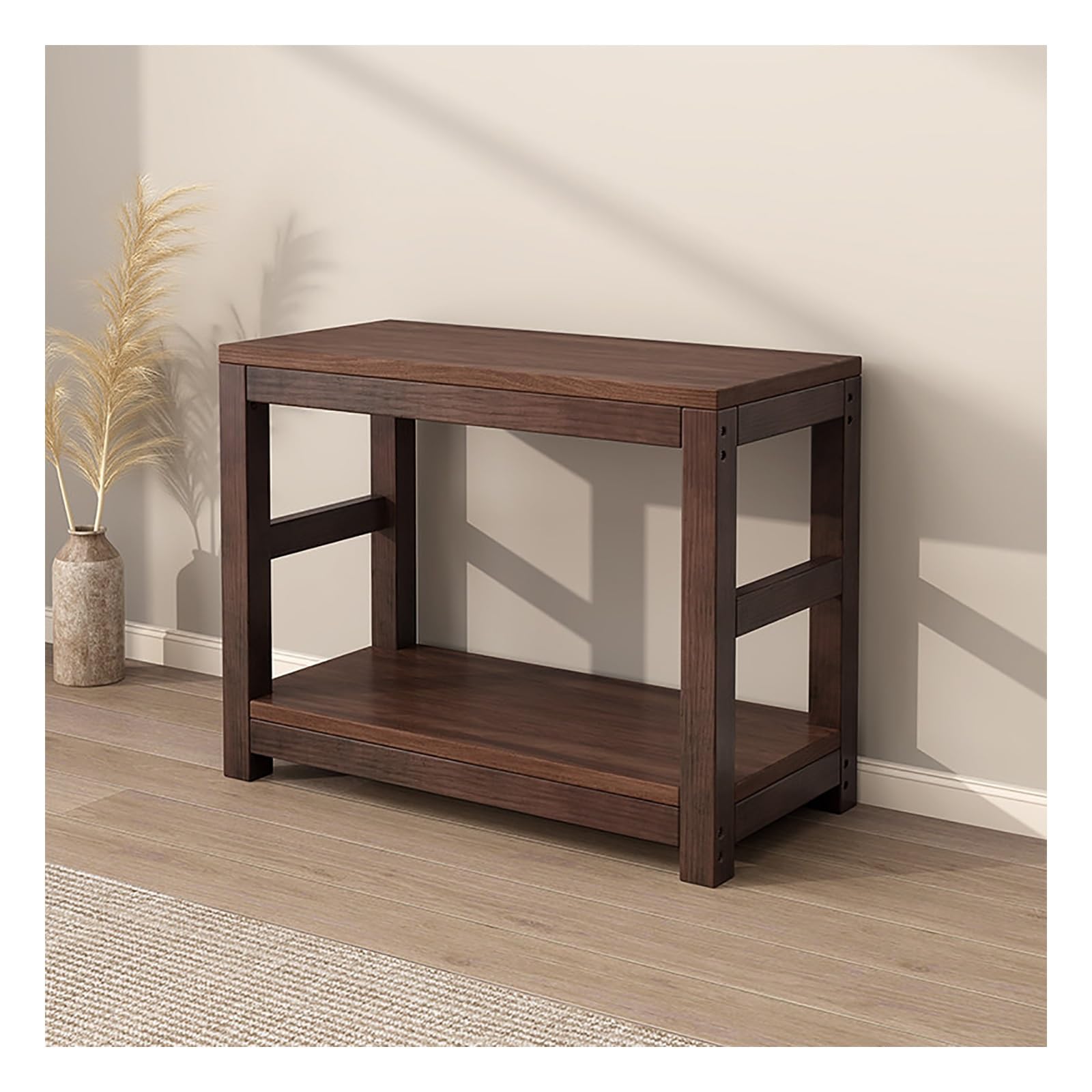 Mobile per Acquario, Acquario con Mobile, Supporto per Acquario | Legno Massello, 2 Ripiani Piani, Montaggio Semplice, Portata di 600 kg(100x40x70cm/39x16x28in)