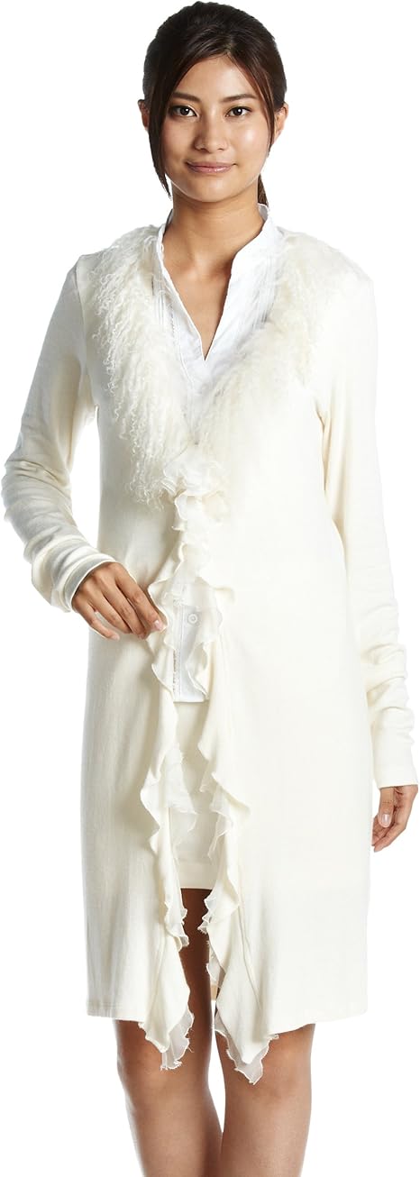 Amazon | [パオラフラーニ] PF by カーディガン ファー付き フリル  