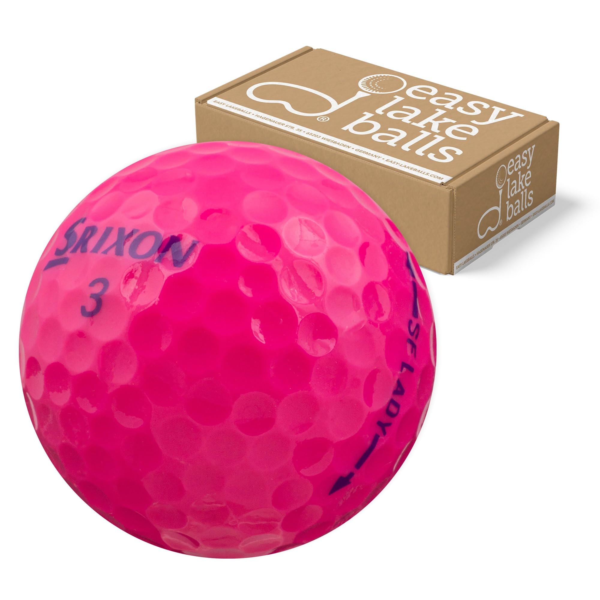 25 SRIXON SOFT FEEL LADY ROSE BALLES DE GOLF RÉCUPÉRATION / LAKE BALLS - QUALITÉ AAA / AA (A / B GRADE)