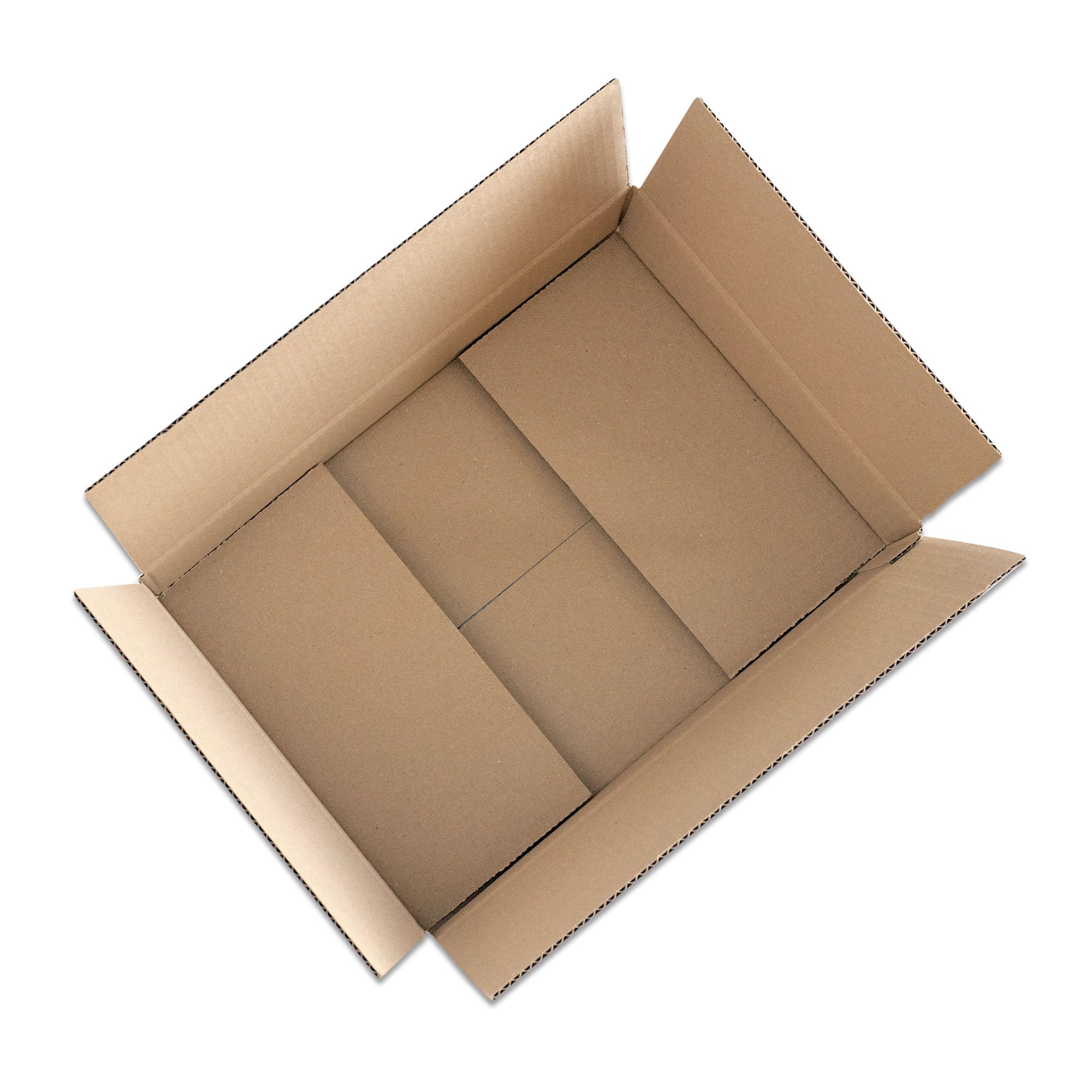 Versandkarton 350 x 250 x 80 mm Braun (150 Stück) – Einwelliger Faltkarton FEFCO 0201, optimal für das Kleinpaket-Format