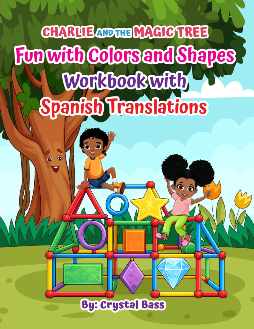 Charlie and The Magic Tree: Fun with Colors and Shapes Workbook with Spanish Translations