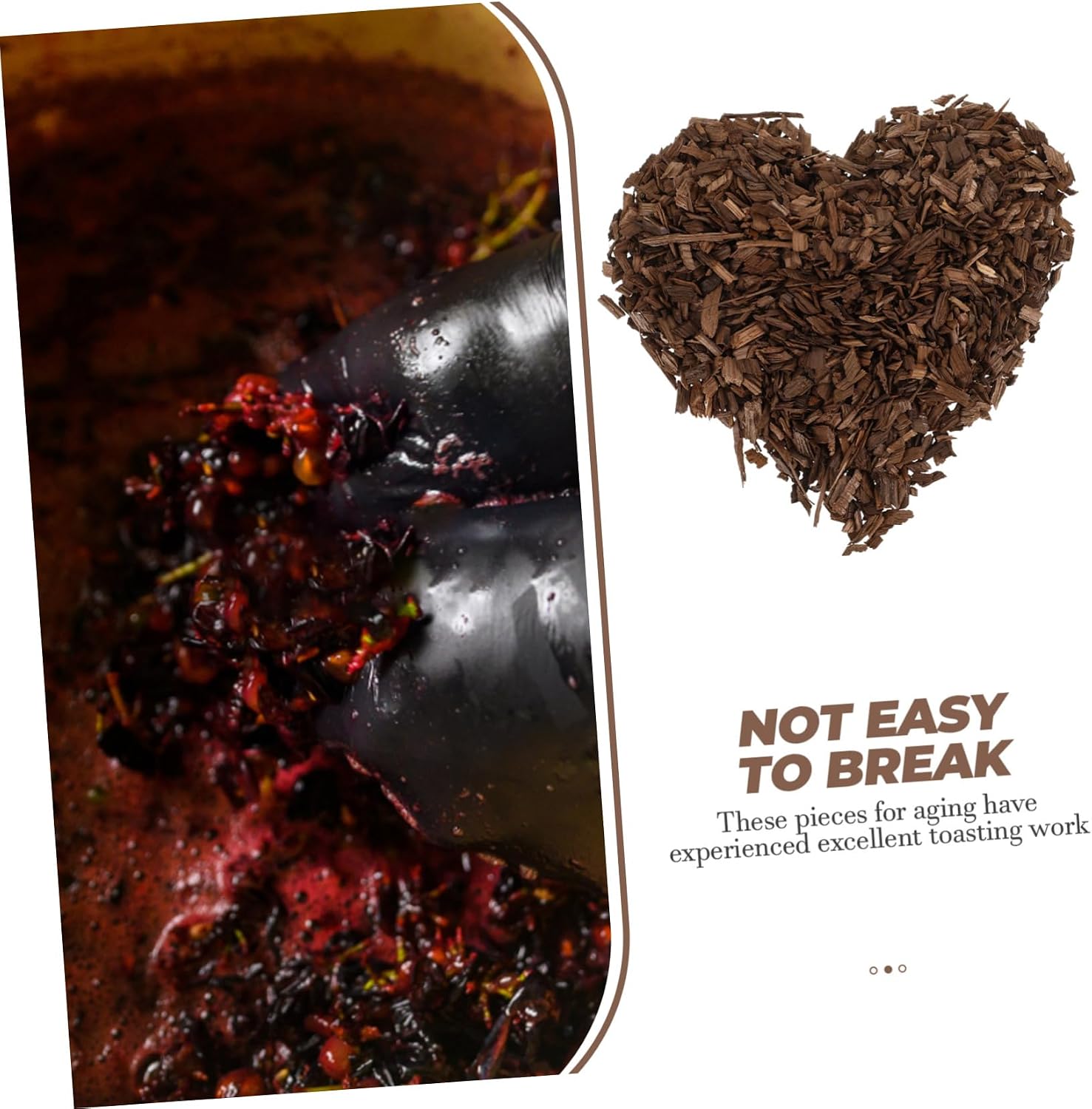 Medium Toasted French Oak Chips for Wine Making Enhance Flavor and Aroma Diy Wine Brewing for Home Winemakers and Enthusiasts