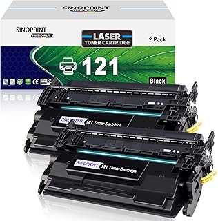 SINOPRINT CRG-121, Compatible 121 Toner Cartridge Replacement for Canon 121 CRG121 for Canon imageCLASS D1620 D1650 Printers, 3252C001 Toner Cartridge, High Yield 5,000 Pages (Black, 2-Pack)