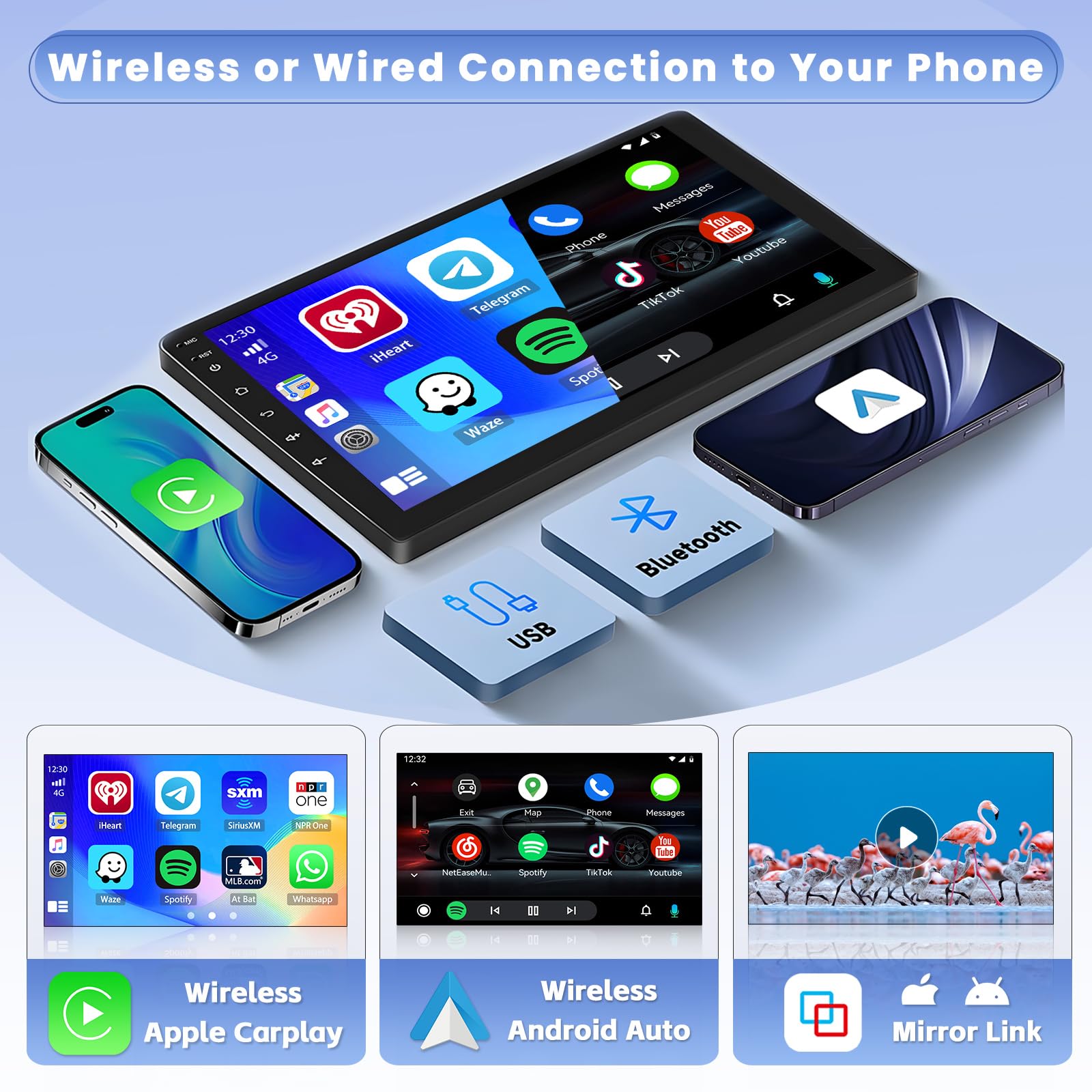 HIkity [8 Core 4+64GB] Android 15 Autoradio, Carplay Android Auto sans Fil, pour BMW E39 E53 M5 X5 1996-2007 Radio, Hikity Écran Tactile 9’’ Bluetooth Stéréo Mirror Link GPS WiFi SWC USB