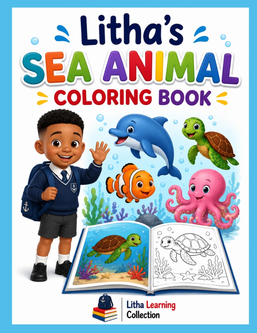 Litha's Sea Animals Coloring Book