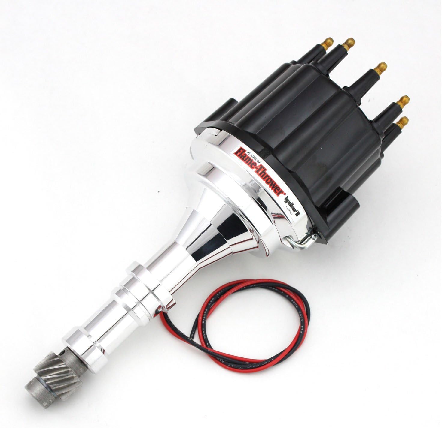 Pertronix D7151810 Black Non-Vacuum Billet Male Distributor Cap for I3 Buick V8 215-350