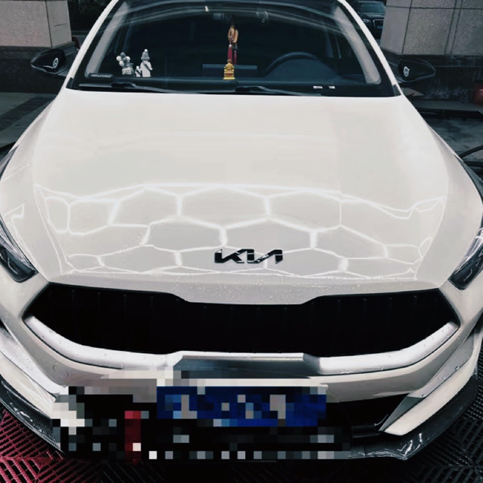 TRASKA Auto 3D Metallo Emblema Sticker per Kia KN, ABS Carrozzeria Emblema Distintivo Lettere Autoadesivo Adesivo Decalcomanie Accessori Decorativi,A