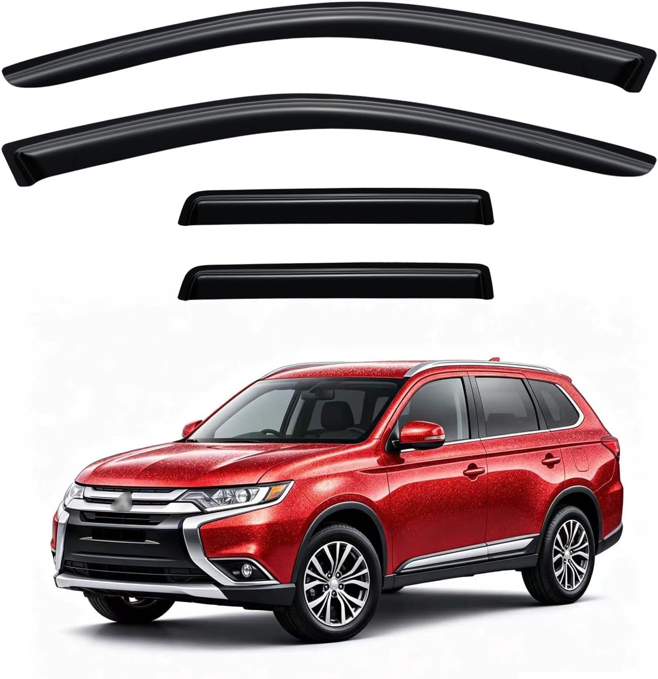 Rain Guards Window Visor for 2011-2020 Mitsubishi Outlander(Excludes Sport)