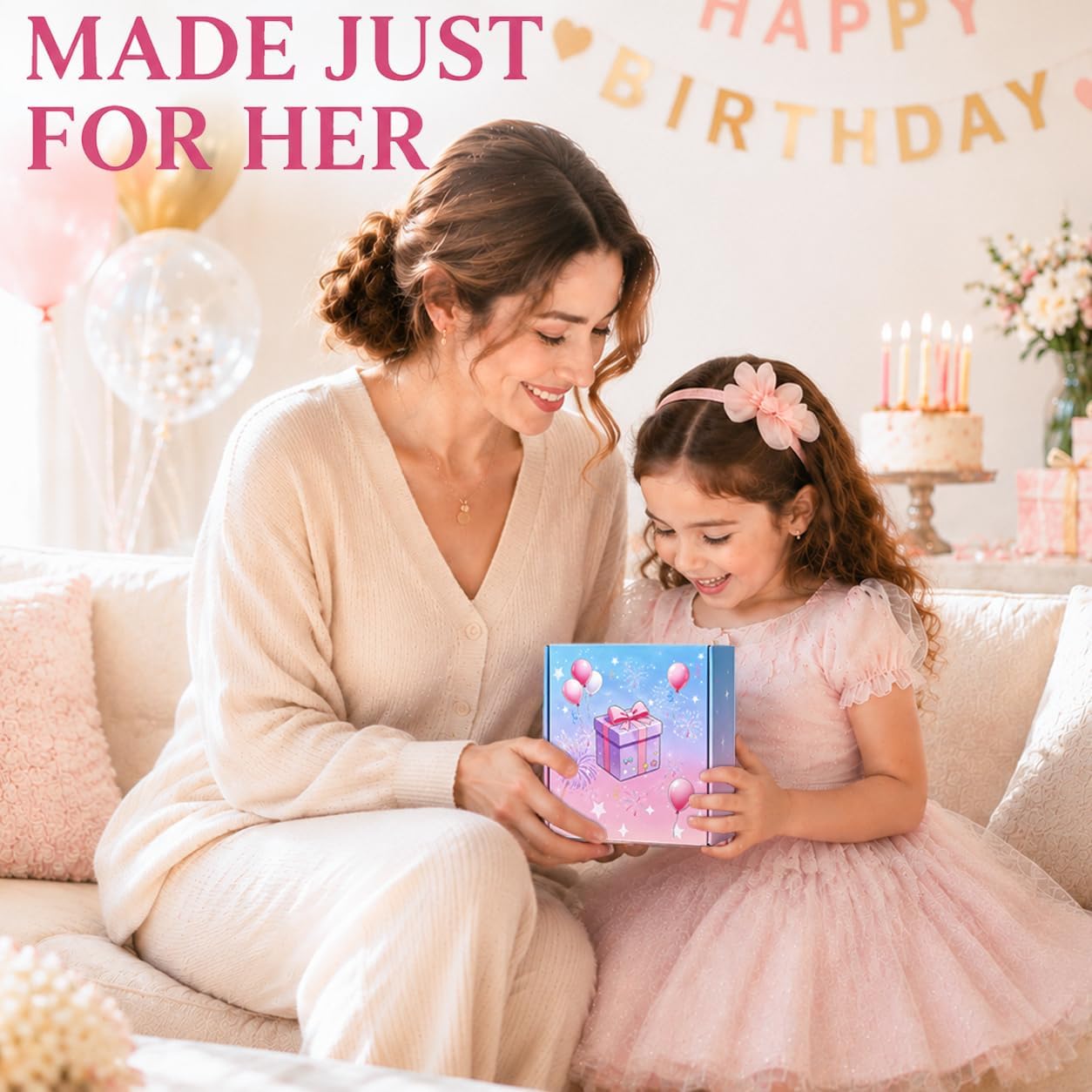 Birthday Gifts for 3 4 5 6 7 8 Year Old Girls Kids Pink Small Initial Bag image 2