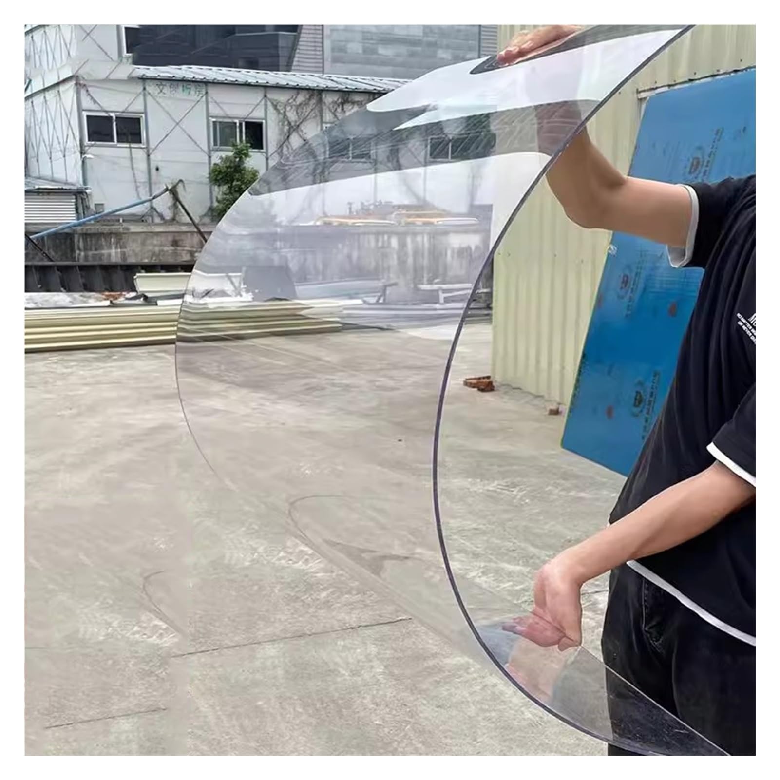 Cubierta de invernadero de acrílico transparente ligera y resistente de 1,56 x 3 m, lámina de plástico inastillable para jardinería al aire libre y protección de invernaderos
