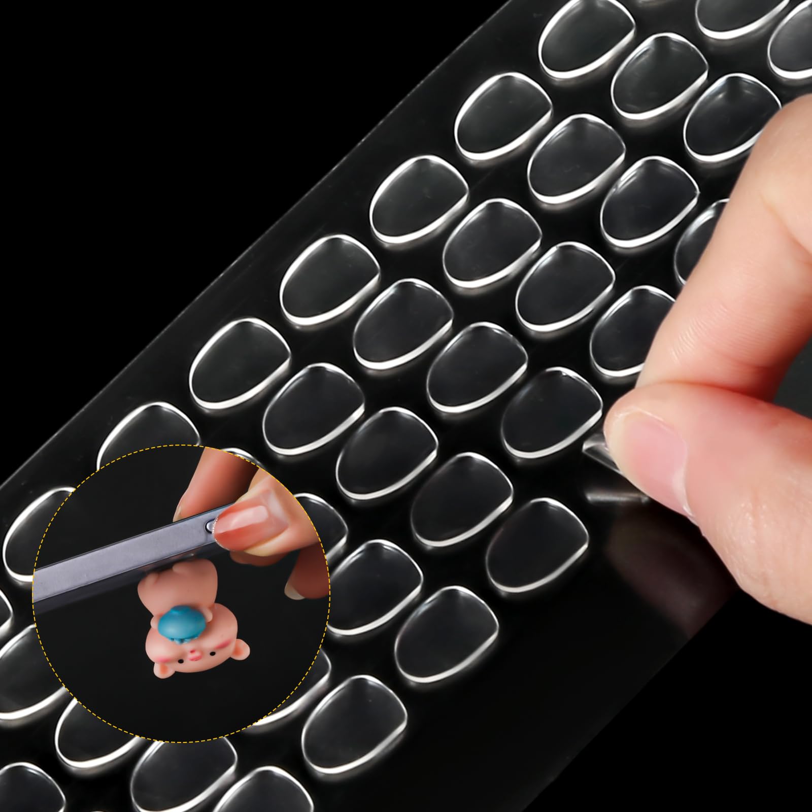 280 Pcs Double Sided Dot Stickers Clear Sticky Tack Removable Round Putty Adhesive Dots Poster Putty Sticky Dots For Decoration I2872605273