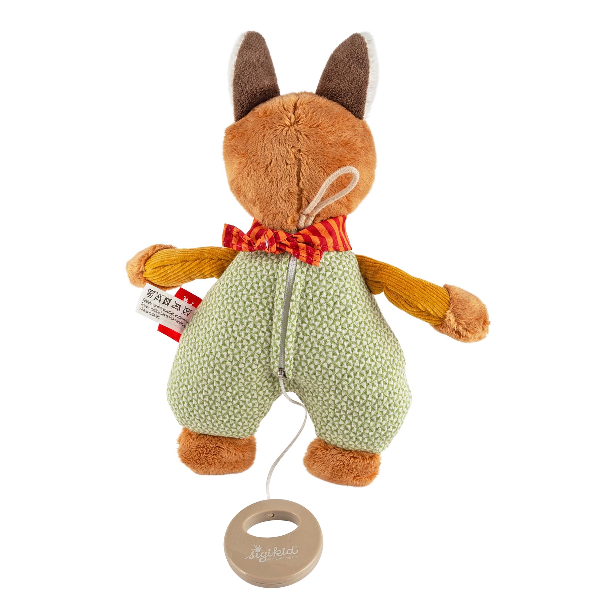 sigikid Boîte à musique avec mélodie de souhaits - Cadeau de naissance ou de baptême - Aide à l'endormissement pour bébé dès la naissance - Doudou - Jouet pour bébé