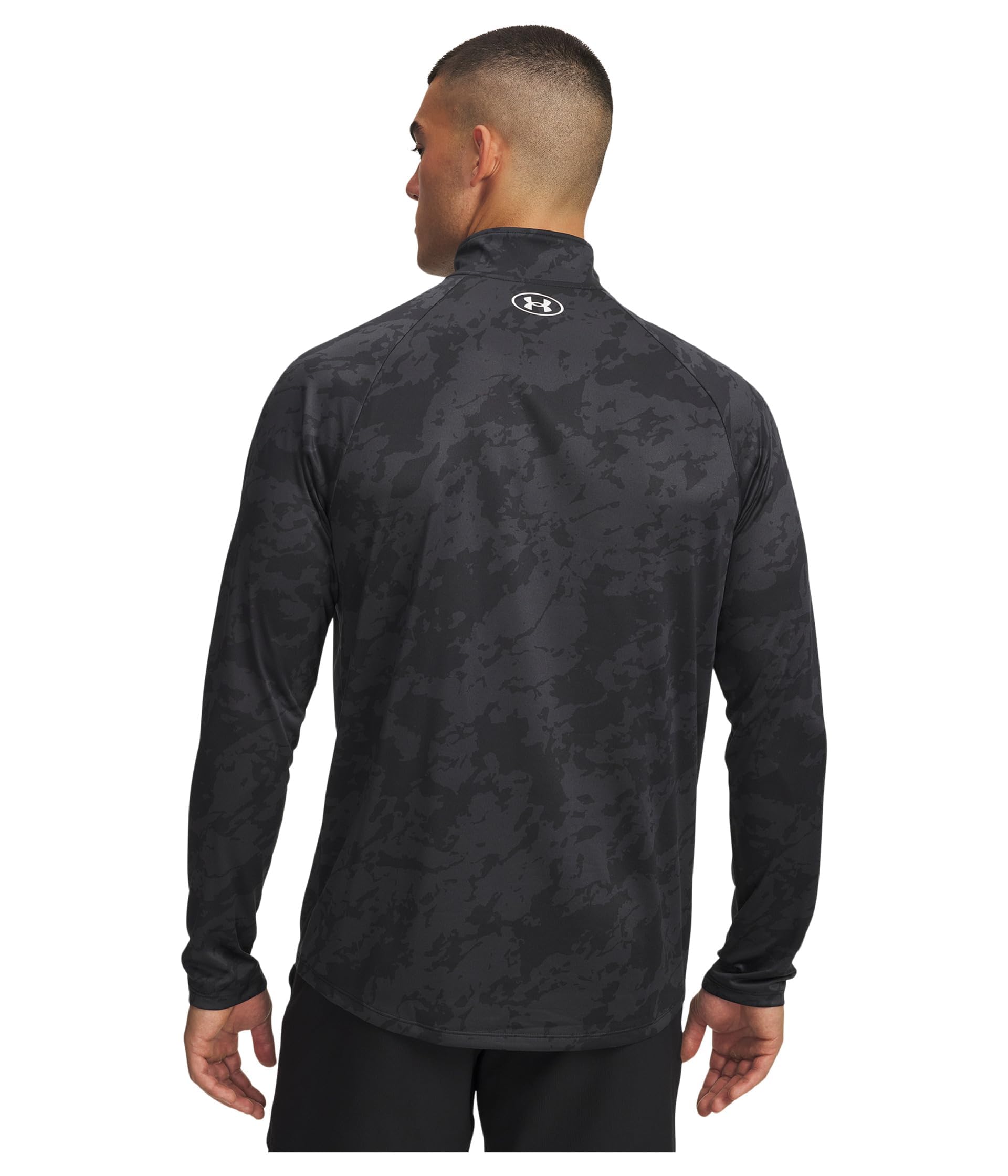 Under Armour Tech 2.0 1/2 Zip para Hombre, (007) Negro/Blanco, Medium