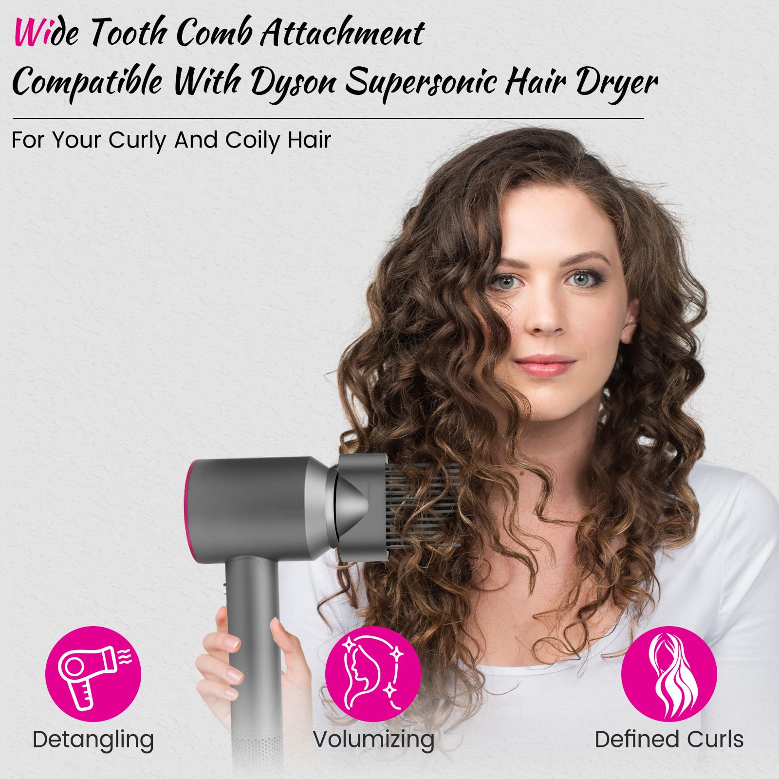 Amazon.co.jp: YTCHYYSK ワイドトゥースコームアタッチメント Dyson