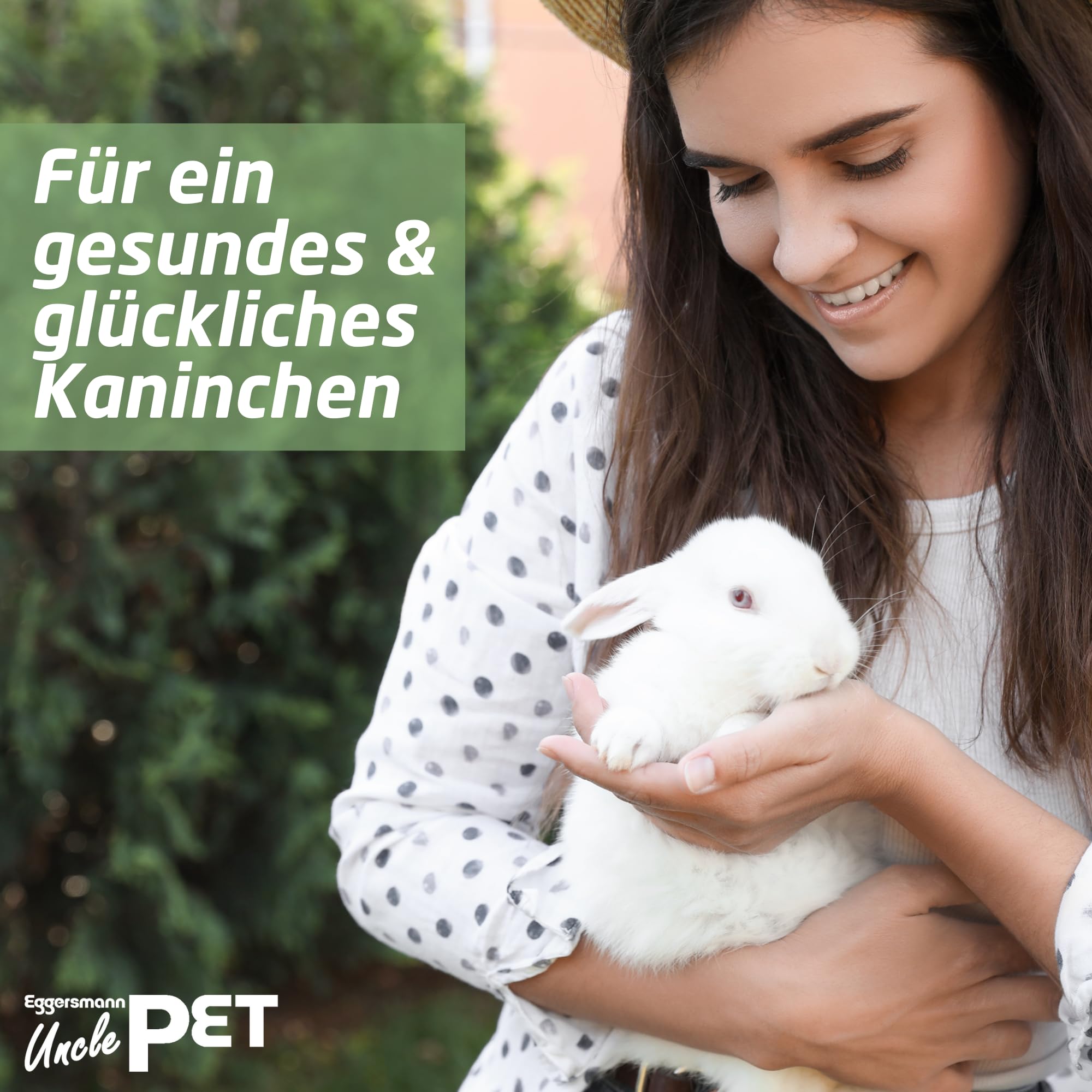 Eggersmann Uncle Pet 15 kg Kaninchenfutter - Premium Kaninchen Müsli - Kaninchen Futter mit der natürlichen Kraft aus Kräutern und Karotten - Kaninchenzubehör (15 kg Sack)