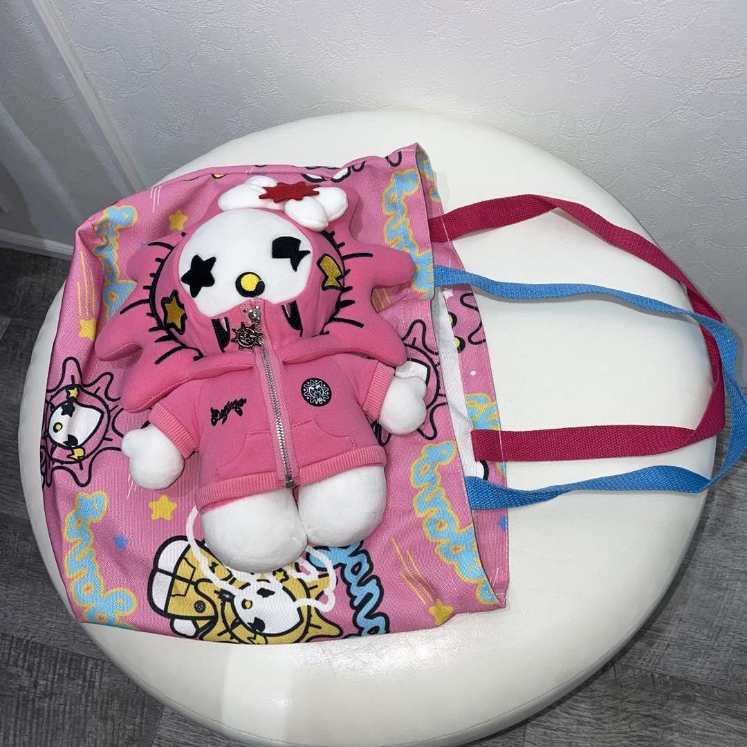 Amazon.co.jp: GLOGANG Hello Glo Plush Pink Hoodie ハロー