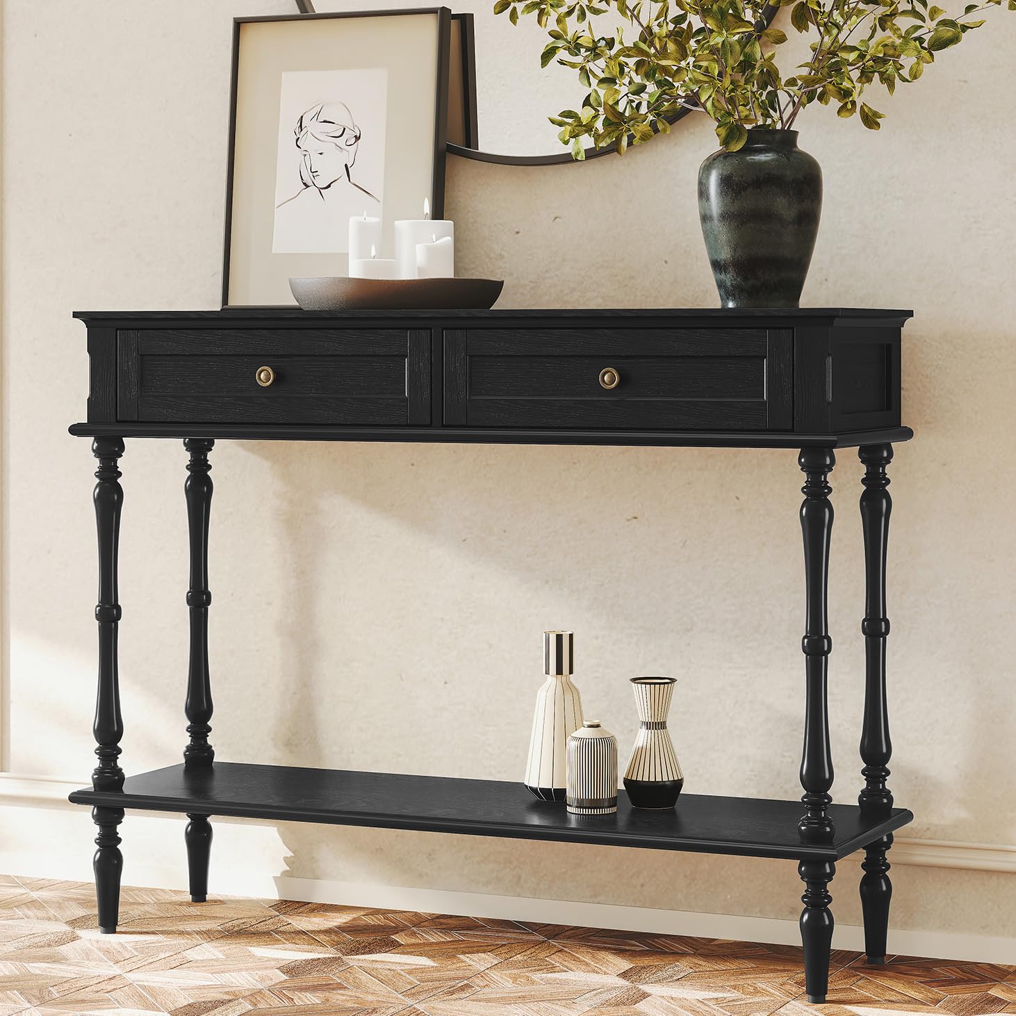 Amazon.com: ARTPOWER Console Table for Entryway with 2 Drawers