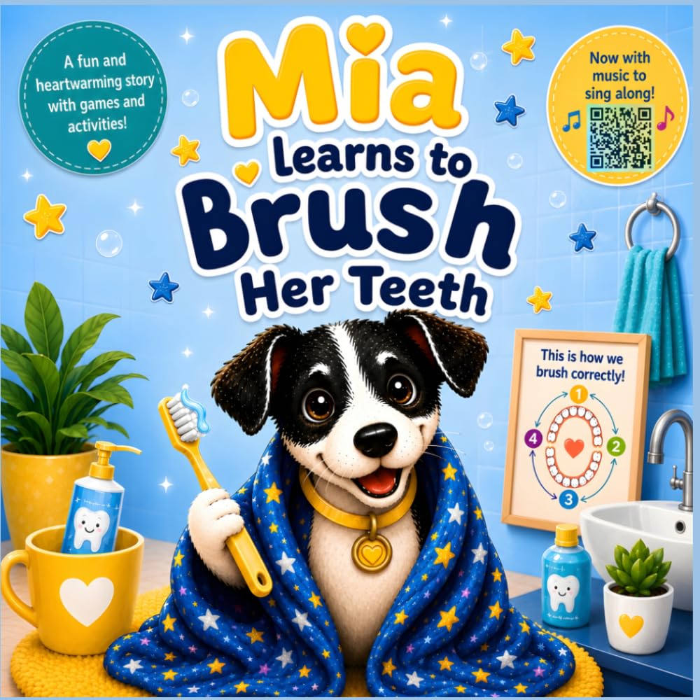 Mia Learns to Brush Her Teeth: A Playful Journey to Healthy Little Teeth (Mia’s Teeth)